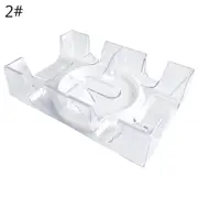 2/6 Deck Rotating Card Holder Clear Canasta Playing Card Tray Game Props 2pcs