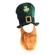 St Patrick's Day Leprechaun Hat With Beard