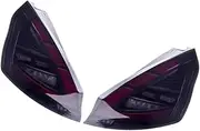 Pair Of Car Tail Light Assembly Compatible For Ford Fiesta 2009-2015 Tail Lamps Taillights(Pair of Smoke)