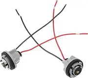 2pcs Tail Light Socket Harness Universal Fitment Single Filament Safety-First for Cars