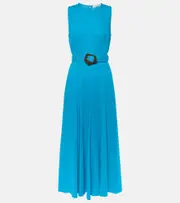 [Diane von Furstenberg] Diane von Furstenberg Elliot flared midi dress AU 6 blue