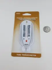 springfield indoor/outdoor window tube thermometer safe no mercury 4inches