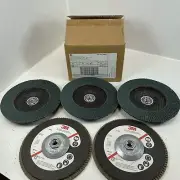 3M Flap Disc 577F, T27 Quick Change, 7" in x 5/8-11, 80 Grade QTY (5) Disc