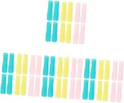 Healvian 48 Pcs Dead Skin Shears Protective Case Tweezers Silicone Cover Scissors Sleeve Manicure Scissors Covers Tweezers Cover Tweezers Tip Caps Pointed Hat Handle Silica Gel