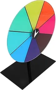 CVUTOVO Tabletop Rotating Prize Wheel Slot Heavy Duty Dry Erase Wheel for Contests Trade Shows and Garden Parties Interactive Fun for All Events and Engaging Prize Opportunities