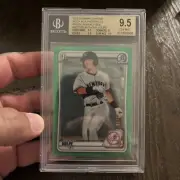 2020 Bowman Chrome Mega Box Prospects Green /99 Anthony Volpe 1st Bowman BGS 9.5