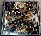 Square Marble Coffee Table Top Beautiful Design Inlay Work Sofa Table for Office