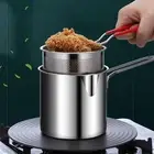 Deep Frying Pot Pan Deep Fryer Cooking Pot Kitchenware Practical Frying Basket