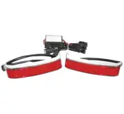 LETRIC LIGHTING CO. Stiletto Saddlebag LED Lights Chrome LLC-SSBL-C