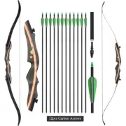 62" Takedown Recurve Bow 20-50lbs Hunting Bow&Arrow Set for Hunting Practice