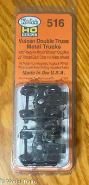 Kadee HO #516 Vulcan Double-Truss Trucks (1 Pair) Metal Trucks