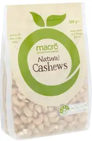 Macro Natural Cashew Kernels 500g