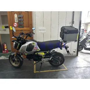 【新北新莊箱架屋】HONDA MSX 3代 grom 後架 貨架 後箱架 漢堡架 貨架 + 途者 36 銀 + 靠背