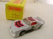 1983 MATCHBOX SUPERFAST #17 CLEAR WIND 9 AMX PRO STOCKER BLACK BASE & SIDE PIPES
