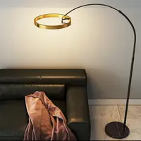 在飛比找松果購物優惠-單色光 燈具 落地燈 釣魚燈 立式燈 現代設計感輕奢客廳沙發