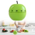 Kitchen Timer Apple Egg Timer Cooking Clock Mechanical Timing Baking 60 Minutes