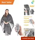 Premium Heavyweight Sherpa Electric Blanket Throw - 50x64 with Therapeutic Heat
