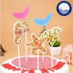 CAKE TOPPER PAPER UNDER WATER MERMAID MODEL C 生日裝飾裝飾配件生日串 CA