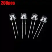 200Pcs Led Light Led Lamp Super Bright F5 5Mm Yellow Straw Hat Ic New if