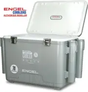 Engel 30QT Pro Live Bait Cooler with Rechargeable Aerator Silver or Tan