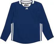 [adidas] Three Stripe Youth Hockey Jersey 2.0, Navy, Large
