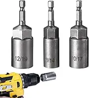 MLqkpwy Hex Head Socket Set | Hex Socket Set for Electric Screwdriver Drill - Repairing Hand Power Tool Accessories for Automotive Repair Indoor Home Maintenance Machinery Assembly