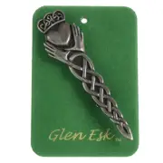 Irish Claddagh Kilt Pin - Made In Scotland