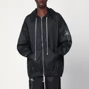 [Champion x Rick Owens] Lightweight black zip jacket in nylon XL Black