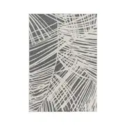 Flexible Style Leaf Silver Rug