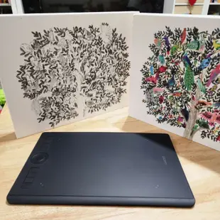 《極新9成新》Wacom Intuos Pro M 創意觸控繪圖板(PTH-660/K1)☆可紙上繪圖版本☆