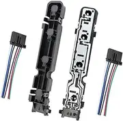 ZUXIM 2 Pair 1681537 LED Light Bulb Holder Socket with Adapter Harness, Ford, Transit Mk6 MK7 2000-2014 6C1113N004AB Rear Light Bulb Holder Tray Headlight Holder Retainers