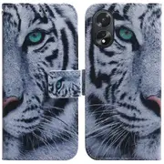 Wallet Design Pu Leather Pattern Printing Phone Case For Oppo A18 4g / A38 4g
