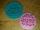 Happy Birthday Cookie Stamp Fondant Embosser Cupcake Topper Party Celebration