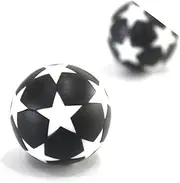TOKIDNY 12pcs Mini Table Soccer Balls Replacement Foosball Accessories for Standard Tables Fun White and Black Design for Home Outdoor Games