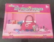 Little Girls Play Purse and Pretend Play Imagination Play Set