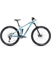 Cube Stereo ONE22 Race Dual Suspension Mountain Bike Maya Blue 'n' Black