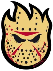 Spitfire sticker wheels jason mask skate cell laptop bumper vinyl decal