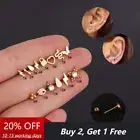 Lightning Shape Earrings Tragus Helix Cartilage BAR Stud Labret Monroe Piercing