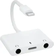 Iphone Headphone Adapter3 in 1 Lightning to Dual 3.5Mm Iphone Headphone Jack