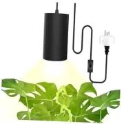 Hanging Grow Lights,Plug in Pendant Light for Indoor Black with Auto Timer