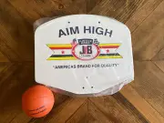Vintage New/Unused AIM HIGH Justice Bros Mini Basketball Hoop and Backboard Set