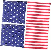 BIUDECO 4pcs Bean Bag Toss Game Interactive Outdoor Plaything for Boys and Durable Canvas Design Fun Family Activity for Coordination Exercise Includes