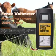 Electric Fence Voltage Tester Max 9.9KV Farming Equipment Portable Tool M4G7