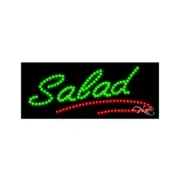 NEW “SALAD" w/UNDERLINE 27x11 SOLID & ANIMATED LED SIGN wCUSTOM OPTIONS 20620