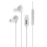 Laser Wired USB-C In-Ear Earphones w/ In-Line Controls 1.2m For iPhone 15 White