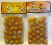 2 Bags Of Bugs Bunny Looney Tunes Cartoon Promo Marbles