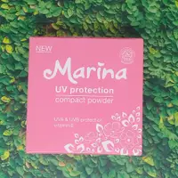 在飛比找蝦皮購物優惠-瑪麗娜紫外線粉餅 UVA UVB 防護維生素 E