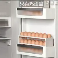 在飛比找樂天市場購物網優惠-全新 雞蛋放置盒 創意環保分裝盒 創意冰箱側門雞蛋收納盒 裝
