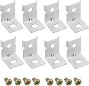 ECSiNG 8PCS Power Supply Fixing Bracket Switching Power Supply Mounting Bracket Power Supply Metal Installation Bracket with Screws for NES-350 NES-200 LRS-350