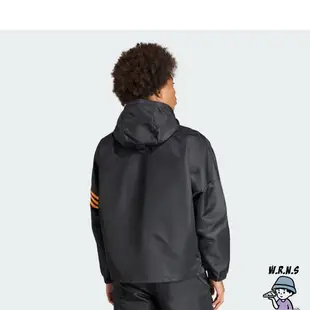 Adidas 男裝 外套 雙拉鍊設計 拉鍊口袋 黑 II5795